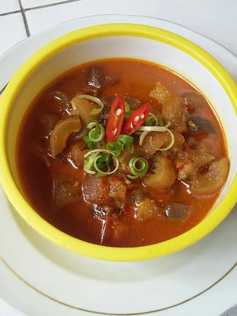 Langkah Gampang Menyiapkan Resep Gulai kikil sapi pedas 🐄🐮 yang Enak