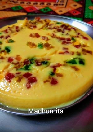 A picture of Vanilla Custard Pudding.