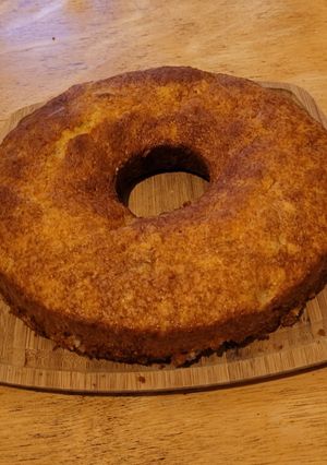 Una foto de Torta de naranja y banana