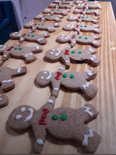 Una foto de Hombre de jengibre Cookies navideñas