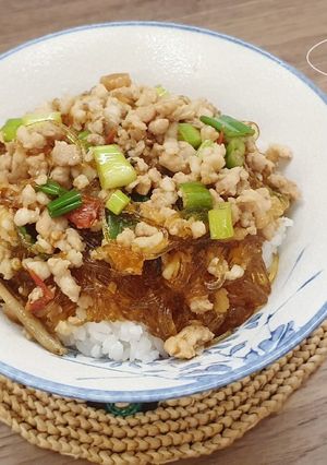 「螞蟻上樹」好吃的炒冬粉 的食譜成品照片