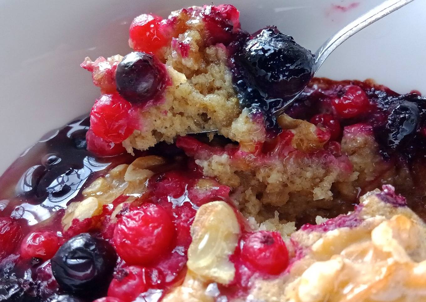 Avena horneada con frutos rojos