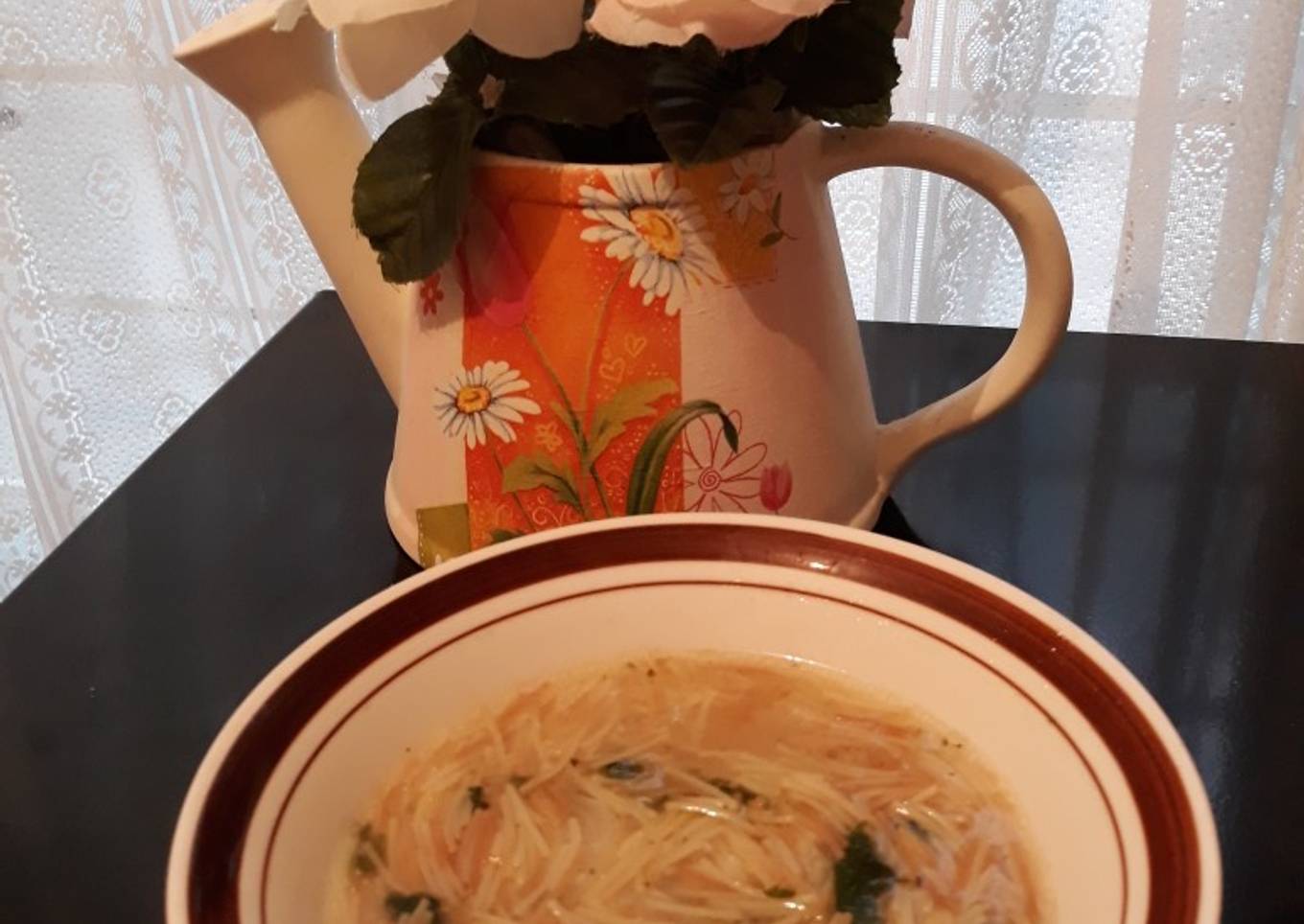 Sopita de fideos especial para apapachar 🥣