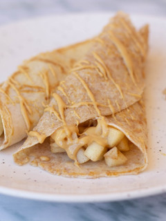 Una foto de Crêpes de manzana