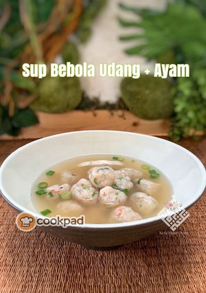 Gambar Sup Bebola Udang +Ayam