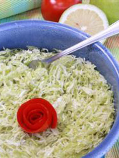 A picture of Cabbage salad - salatet malfouf.
