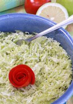 A picture of Cabbage salad - salatet malfouf.