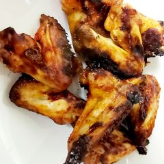 A picture of My Marinated Chicken Wings in Gochajung Paste & Black Garlic.