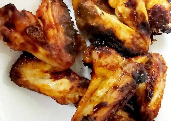 My Marinated Chicken Wings in Gochajung Paste & Black Garlic