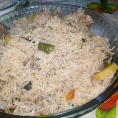 A picture of Mutton Pulao.
