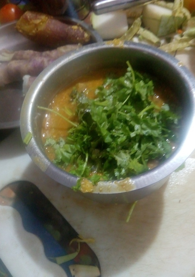 காய்கள் கலந்த சாம்பார் (Sambar recipe in tamil) செய்முறை முக்கிய புகைப்படம்