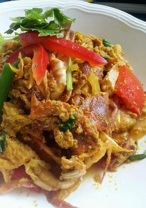 รูปของ ปูม้านิ่มผัดผงกะหรี่