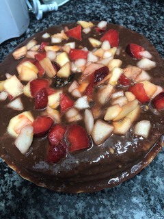Una foto de 39. Tarta de frutas con nocilla (postre)