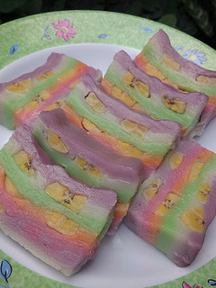Foto resep Kue Nagasari Lapis Pelangi