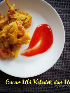 Gambar Cucur Ubi Keledek dan Udang