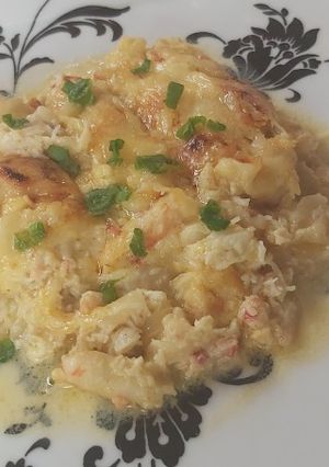 Una foto de Cazuela de centolla gratinada
