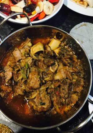 A picture of Lahori Mutton Karahi.