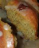 Budín de Naranja con chocolate y amapolas