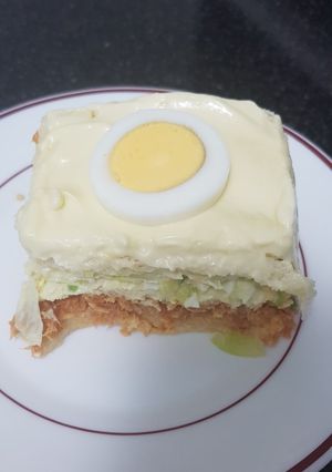 Una foto de Pastel de pan de molde