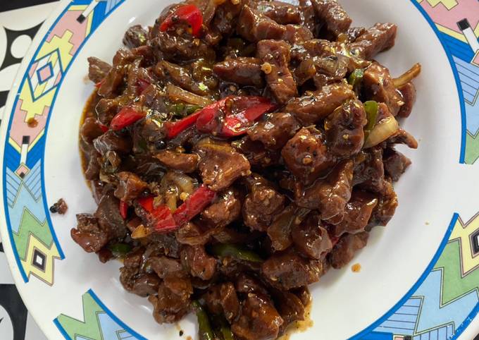 Daging sapi lada hitam