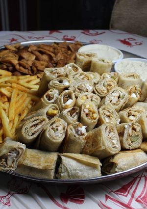 صورة لوصفة شاورما الفراخ السوري