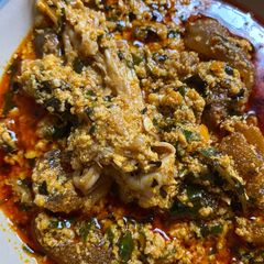 A picture of Egusi soup.