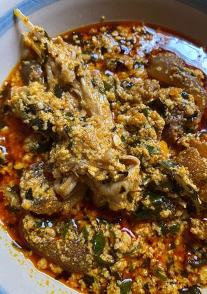 A picture of Egusi soup.