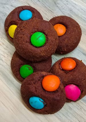A picture of Whole Wheat Chocolate Gems Cookies.