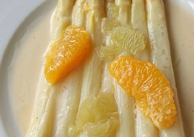 Asperges Blanches Sauce Aux Agrumes De @chris And Co Food - Cookpad