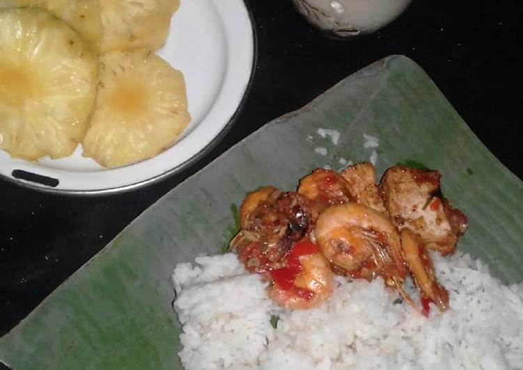 Sambal udang pedas manis