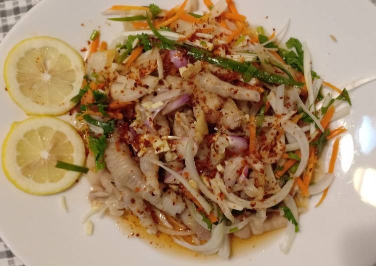 Cara Termudah Menyiapkan (Seri Salad) Thai Salad kaki ayam Menggugah Selera