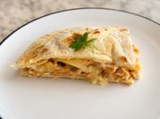 Una foto di piadina semplice