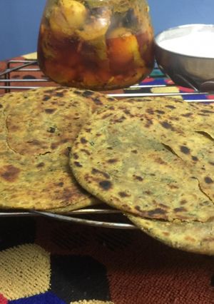 कसूरी मेथी का लच्छा पराठा (Kasuri methi ka laccha paratha recipe In Hindi) रेसिपी मुख्य फोटो
