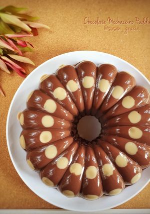 Foto resep Pudding Polkadot Chocolate Mochaccino #bikinbareng
