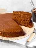 Torta Cocco Avena e Cioccolato senza Cottura