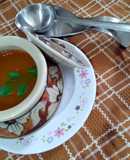 Spicy and tangy Rasam with homemade rasam masala