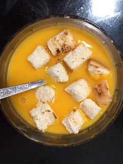Una foto de Crema de calabaza