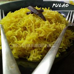 A picture of Cinnamon pulao.
