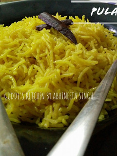A picture of Cinnamon pulao.
