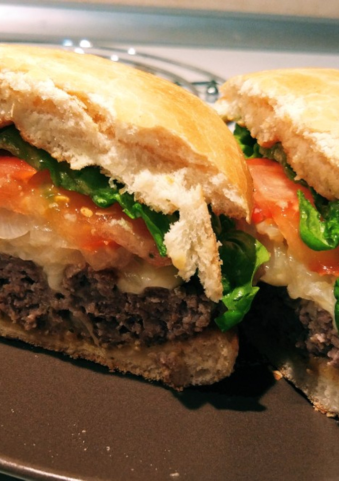 Una foto de Hamburguesas de carne caseras