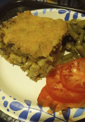 A picture of Tatertot Casserole, Repised Version.