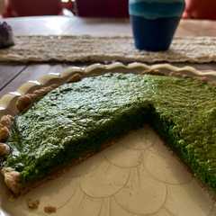 Una foto de Tarta integral de espinacas, rápida y nutritiva