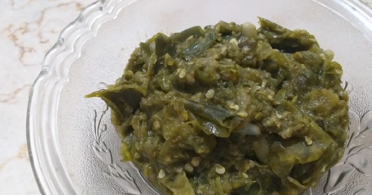 Sambal ijo khas masakan padang