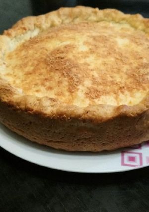 Una foto de Tarta rústica y económica de jamón y queso