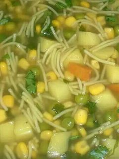 صورة لوصفة شوربة خضار 😋