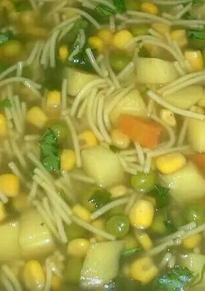 صورة لوصفة شوربة خضار 😋