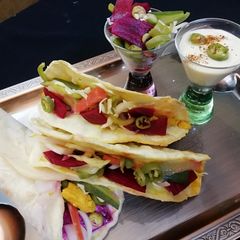 A picture of CHICKEN SHAWARMA + TACOS #ramdankitayari #fastfoodcontest.