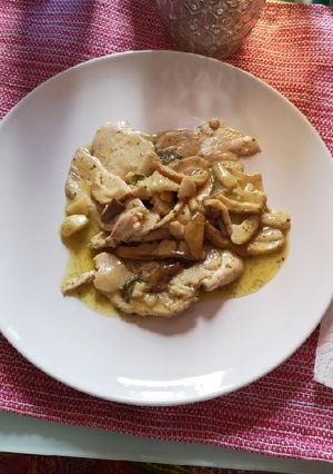 Foto di Petto di pollo a porcini