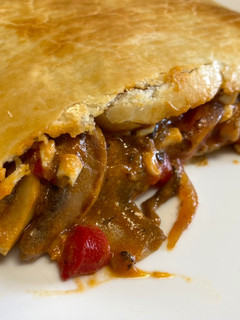 Una foto de Empanada de champiñones improvisada