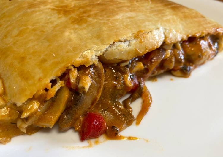 Empanada de champiñones improvisada